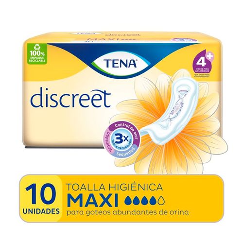 Toalla Tena Discreet Maxi 10u