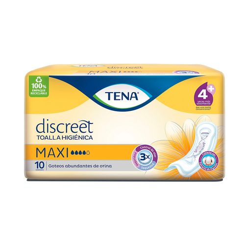 Toalla Tena Discreet Maxi 10u