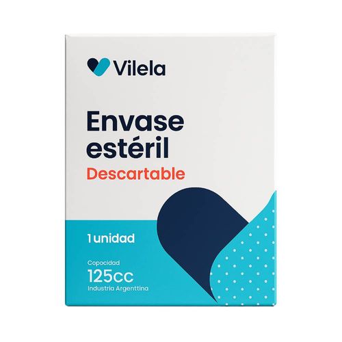 Envase Estéril Descartable Vilela 125cc