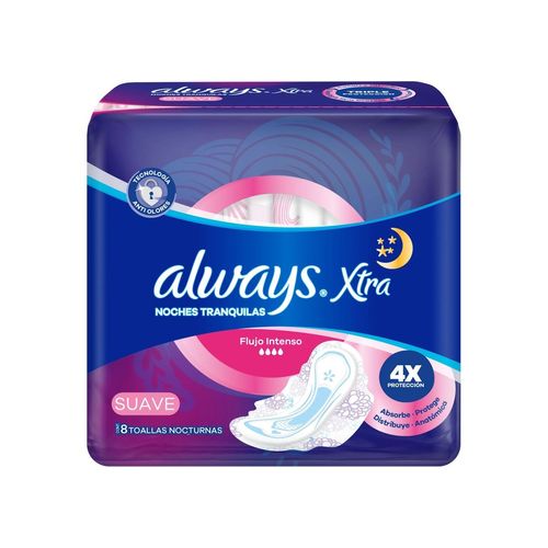 Toallas Nocturnas Xtra Always 8u