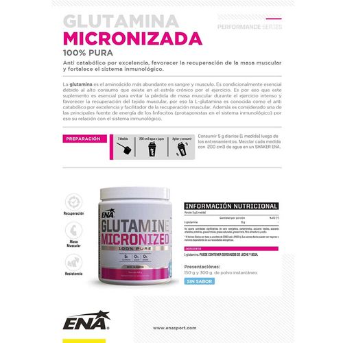 Glutamina Micronizada ENA 150gr
