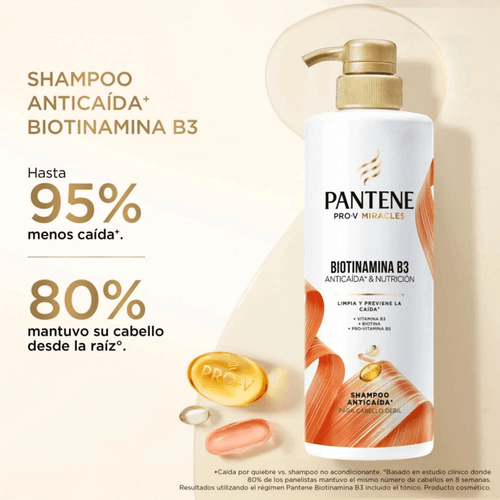 Shampoo Anticaída Biotinamina B3 Pantene 510ml