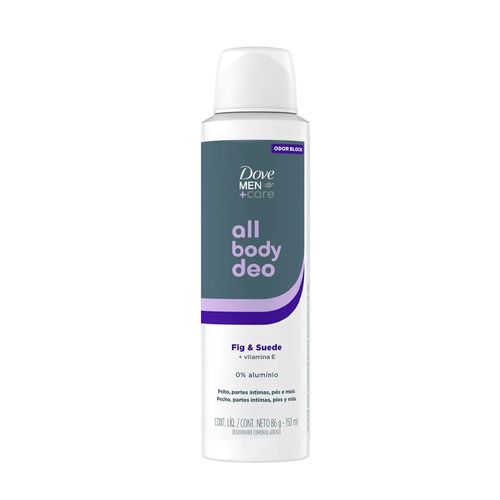 Antitranspirante Dove Men+Care All Body Deo Fig & Suede 150ml