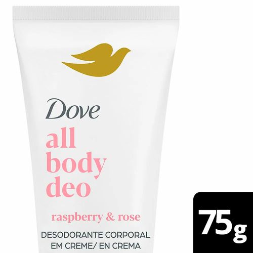 Desodorante All Body Deo Crema Dove Raspberry & Rose 75g
