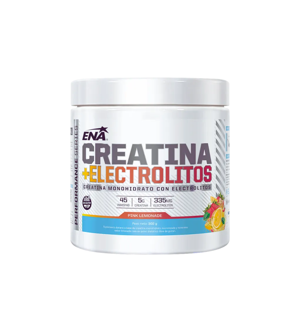 Creatina + Electrolitos Pink Lemonade ENA 302g - Farmacias Vilela