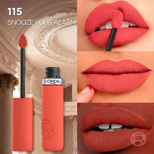 Labial Líquido Loreal Matte Resistance 115 Snooze Your Alarm