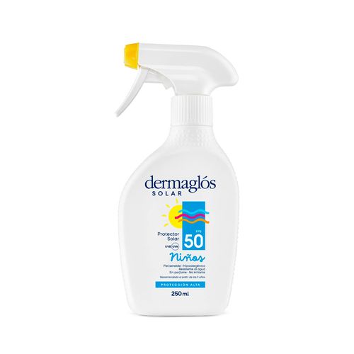 Protector Solar FPS 50 Dermaglos Niños Gatillo 250 ml