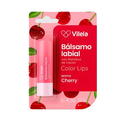 Bálsamo Labial Vilela Color Lips Cherry