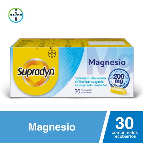 Supradyn Magnesio Suplemento Dietario con Vitaminas y Magnesio x30 Comp.