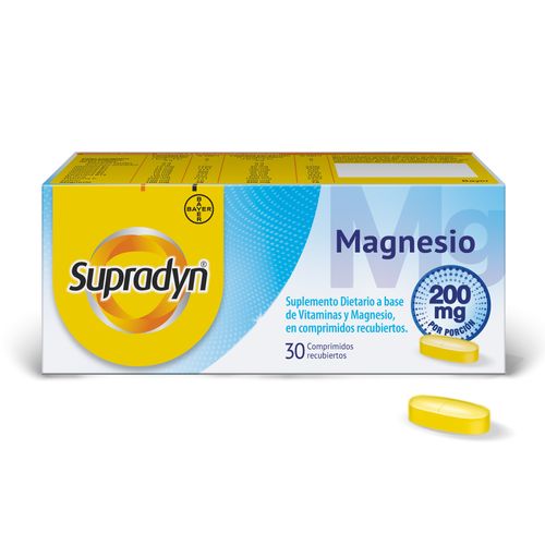Supradyn Magnesio Suplemento Dietario con Vitaminas y Magnesio x30 Comp.