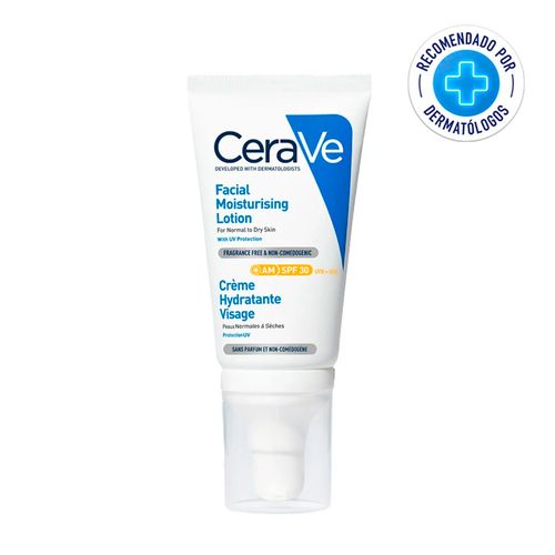 CeraVe Loción Hidratante Facial No Comedogénica con FPS 30
