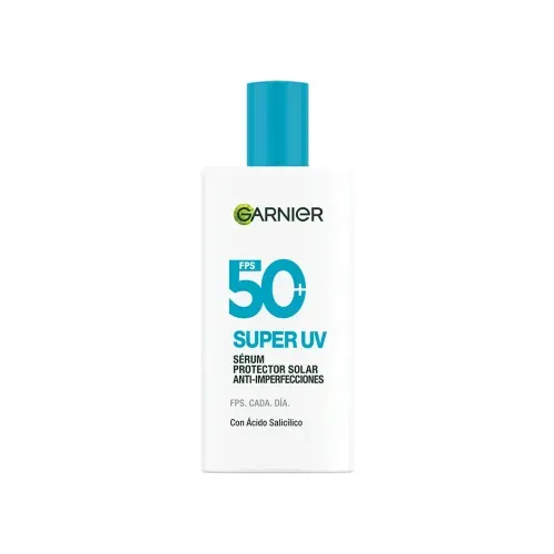 Sérum Protector Solar Anti Imperfecciones Super UV Fps 50+ Garnier 40ml