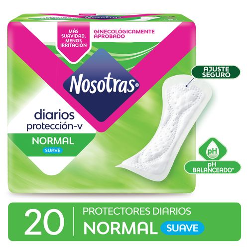 Protectores Diarios Nosotras Normal 20 u