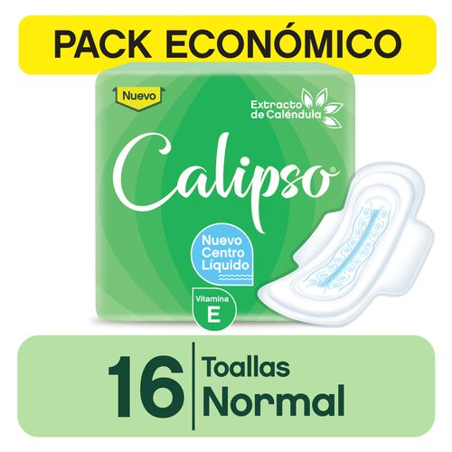 Toalla Femeninas Calipso Normal Gel 16u