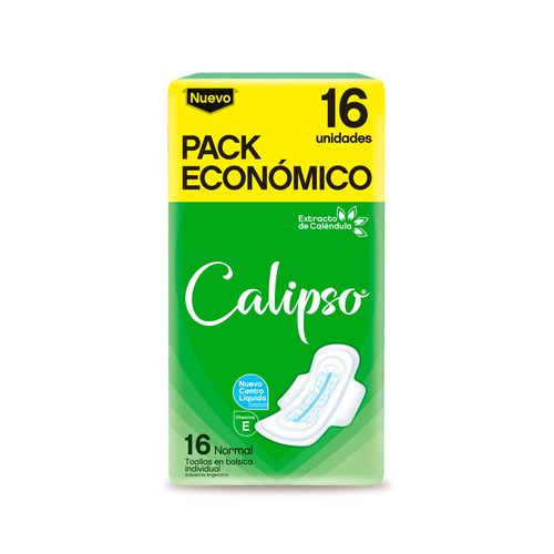 Toalla Femeninas Calipso Normal Gel 16u