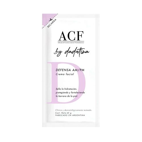 Recarga Crema Facial Defensa AM/PM ACF By Dadatina 45g