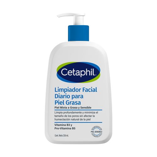 Limpiador Facial Diario Piel Grasa Cetaphil 236ml
