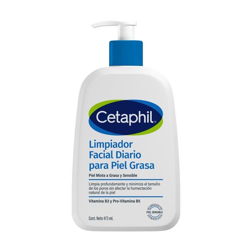 Limpiador Facial Diario Piel Grasa Cetaphil 473ml