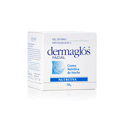 Crema Facial Nutritiva De Noche Pieles Normales Dermaglos x 70gr