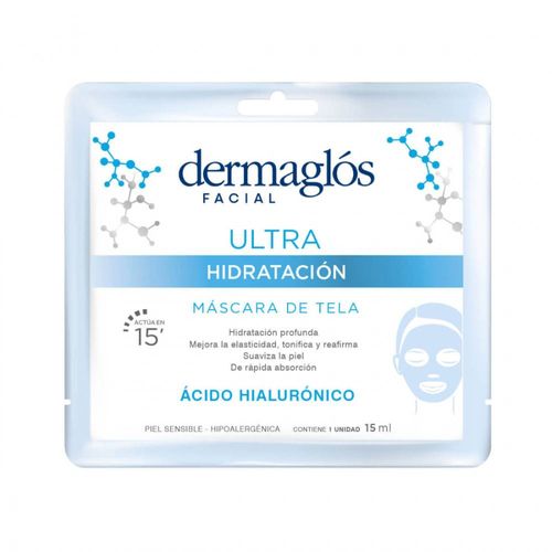 Mascara de Tela Ultra Hidratación Dermaglós Facial 1u