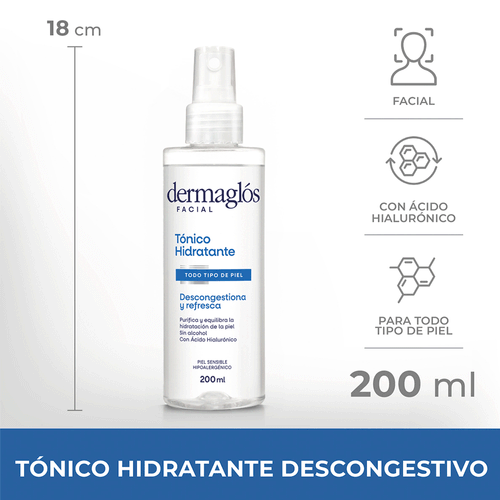 Tónico Hidratante Dermaglos 200ml