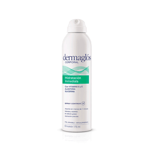 Emulsión Corporal Hidratación Inmediata en Spray Continuo Dermaglos 175ml