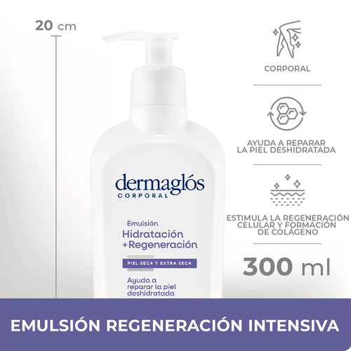 Emulsión Corporal Regeneración Intensiva Dermaglos 300ml