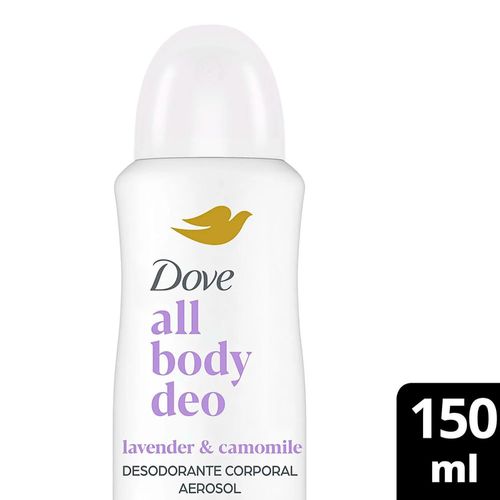 Desodorante Dove All Body Aerosol Lavender & Camomile 150ml