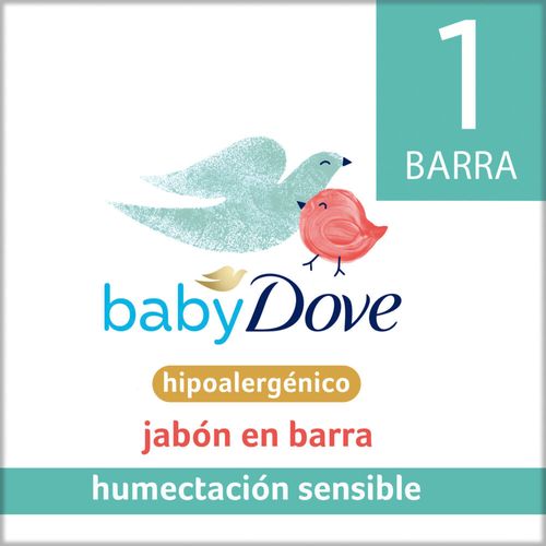 Jabón En Barra Baby Humectación Sensible Dove 75gr