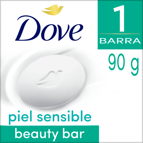 Jabón En Barra Piel Sensible Dove 90 g