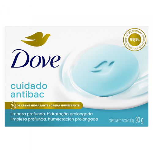 Jabón En Barra Antibacterial Cuida & Protege Dove 90gr