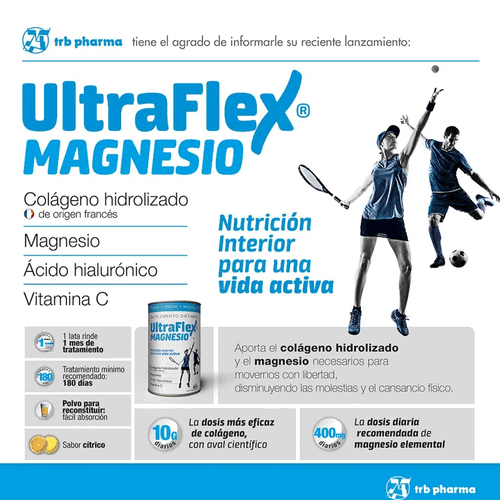 Ultraflex Magnesio Sabor Naranja Lata 420 g