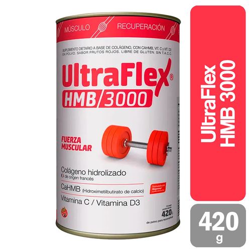 Ultraflex HMB/3000 Sabor Frutos Rojos Lata x 420 g
