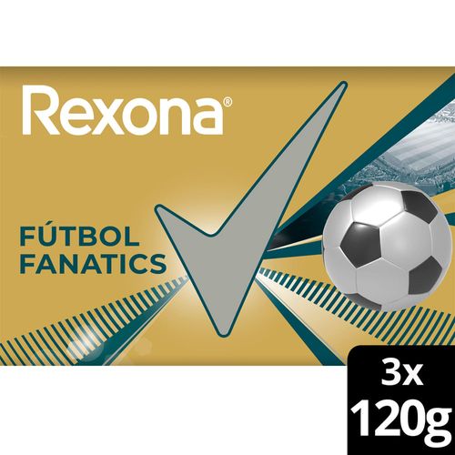 Jabón de Tocador Rexona Fútbol Fanatics 3 x 120g