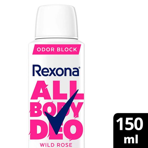 Rexona All Body Deo Wild Rose Aerosol 150ml