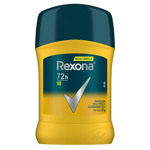 Desodorante Antitranspirante Rexona V8 En Barra 50gr
