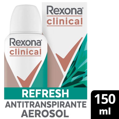 Antitranspirante Aerosol Femenino Rexona Clinical Refresh 150ml
