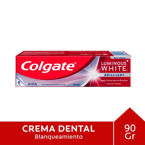 Pasta Dental Colgate Luminous White Brillant 90g