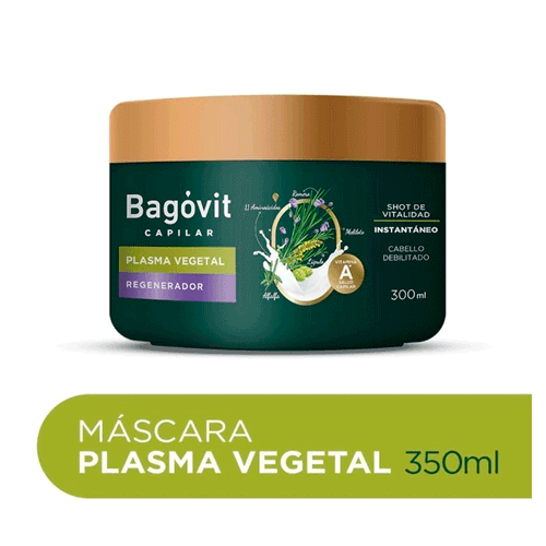 Máscara De Tratamiento Plasma Vegetal Bagovit 300ml