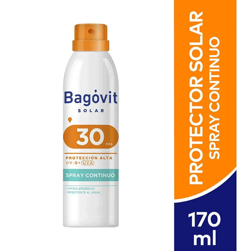 Protector Solar FPS 30 Spray Continuo Bagovit 170ml