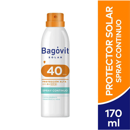 Protector Solar FPS 40 Spray Continuo Bagovit 170ml
