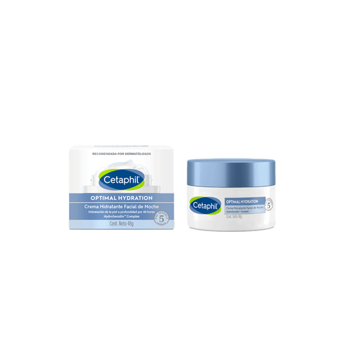 Crema Hidratante Optimal Hydration Facial Noche Cetaphil 48g