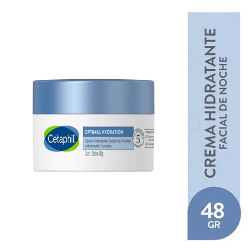Crema Hidratante Optimal Hydration Facial Noche Cetaphil 48g