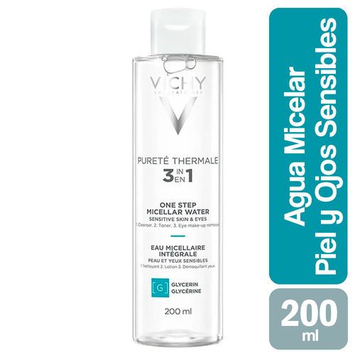 Agua Micelar 3 En 1 Pureté Thermale Vichy 200ml