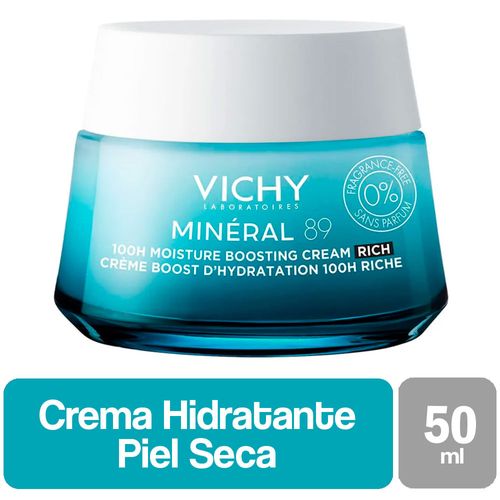 Crema Boost Hidratación Mineral 89 Textura Rica Sin Perfume Vichy 50ml