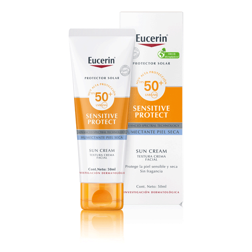 Protector Solar Facial Sun Face Crema Sensitive Protect FPS50+ Eucerin 50ml