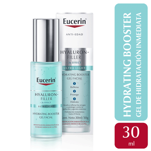 Gel Facial Hidratante Hyaluron-Filler + 3x Effect  Hydrating Booster Eucerin 30ml