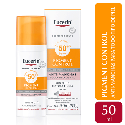 Protector Solar Sun Face Pigment Control FPS 50+ Eucerin 50ml