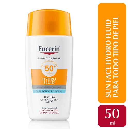 Protector Solar Facial  Hydro Fluid FPS50+ Eucerin 50ml