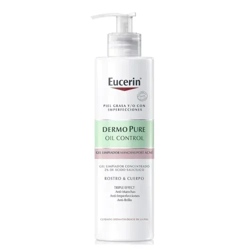 Gel Limpiador DermoPure Anti-manchas Post-Acne Eucerin 400ml